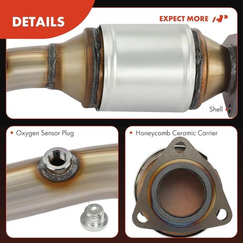 مجموعة المحول الحفاز الخلفي A-Premium متوافقة مباشرة مع Honda CR-V CRV 2010-2011 2.4L، متوافقة مع EPA، استبدال # 18150REZA01 in Saudi Arabia
