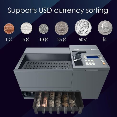 آلة عداد العملات المعدنية الثقيلة COIN200، فارز العملات المعدنية in Saudi Arabia