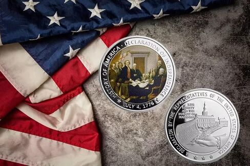 عملة التحدي يوم الرئيس 1776 إعلان الاستقلال الأمريكي هدية مجموعة العملات التاريخية المجيدة in Kuwait