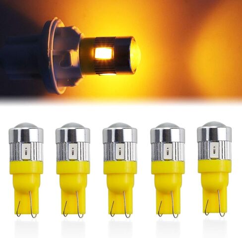 Cab Maker Roof Running Light Cover Base + 5X Amber T10 194 168 5050 LED Light Bulbs for Chevy/GMC C1500 C2500 C3500 K1500 K2500 K3500 1988-2000 Pickup Trucks 264159BK in Saudi Arabia
