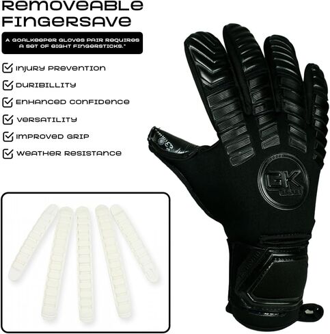 قفازات حارس المرمى GK Saver لكرة القدم Protech 301 B Contact pro قفازات حارس المرمى الاحترافية مقاس 6 إلى 11 قفازات حفظ الأصابع قابلة للإزالة in Saudi Arabia