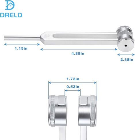 OM 136.1 هرتز شوكة ضبط شاكرا المرجحة للشفاء، شوك ضبط Solfeggio لإصلاح الحمض النووي، علاج طبي، صوت - مع حقيبة مطرقة من السيليكون وقطعة قماش للتنظيف in Kuwait