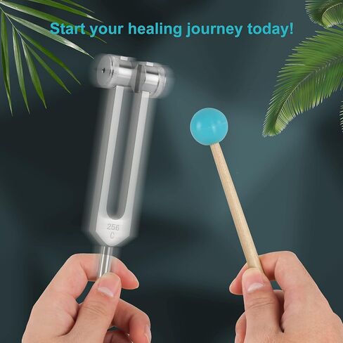 مجموعة أدوات العلاج بالشوكة الرنانة المكونة من 6 قطع 128 هرتز، 256 هرتز، 512 هرتز، 1024 هرتز، 2048 هرتز، 4096 هرتز، مجموعة شاكرا الشوكة الرنانة من سبائك الألومنيوم للعلاج الصوتي، شوكة ضبط مرجحة مناسبة للتأمل in Kuwait