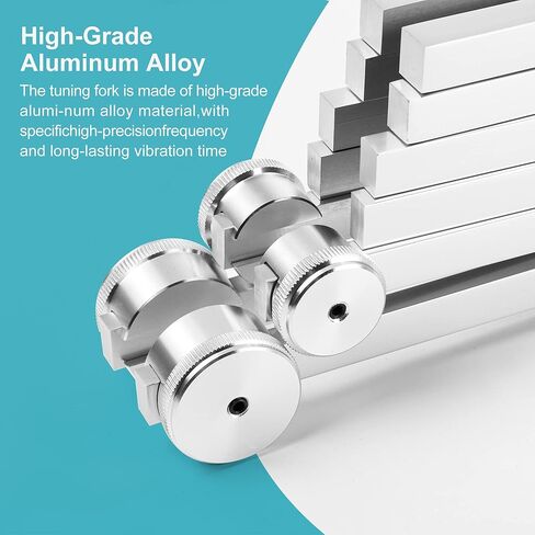 مجموعة أدوات العلاج بالشوكة الرنانة المكونة من 6 قطع 128 هرتز، 256 هرتز، 512 هرتز، 1024 هرتز، 2048 هرتز، 4096 هرتز، مجموعة شاكرا الشوكة الرنانة من سبائك الألومنيوم للعلاج الصوتي، شوكة ضبط مرجحة مناسبة للتأمل in Kuwait