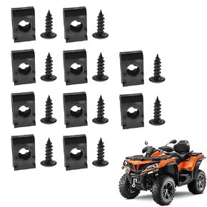 مجموعة برغي كليب ل GY6 سكوتر 50-150CC M4X15mm 11x17 مللي متر الجوز المعادن 10 قطعة