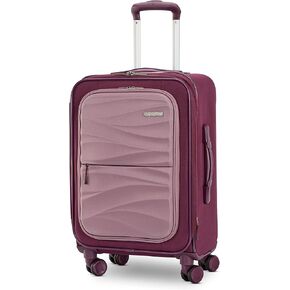 AMERICAN TOURISTER Cascade Softside Expandable Luggage Wheels, Sage Green, 20-Inch Spinner