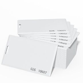10 قطع - 26 بت بطاقات صدفية Weigand Prox Swipe بسُمك 1.8 مم متوافقة مع قارئات وأنظمة التنسيق ISOProx 1386 1326 H10301. يعمل مع العديد من أنظمة التحكم في الوصول