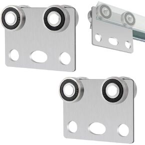 4 Wheel Trolley Assembly Rollers, Bearing Trolley Assembly for Use with 1-5/8" Wide and All 1-5/8" or Taller Strut Channel(4 Pack)