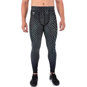 سروال ضيق عالي الأداء من Kapow Meggings مع جيوب ووسادة - سروال ضيق مبطن للرجال مع راحة معززة (Pad Taipan، M)
