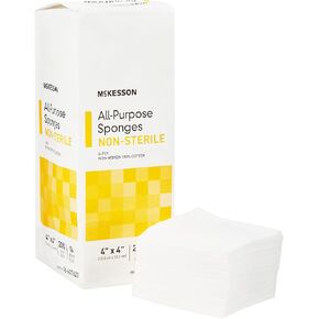 McKesson All Purpose Sponges, Non-Sterile, 4-Ply, 100% Cotton, 2 in x 2 in, 200 per Pack, 1 Pack in Kuwait