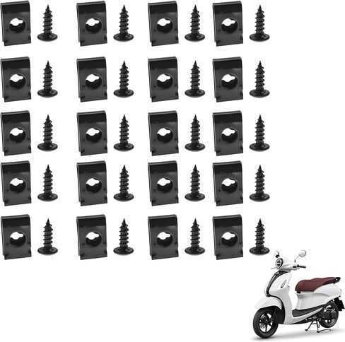 مجموعة برغي كليب ل GY6 سكوتر 50-150CC M4X15mm 11x17 مللي متر الجوز المعادن 10 قطعة in Kuwait