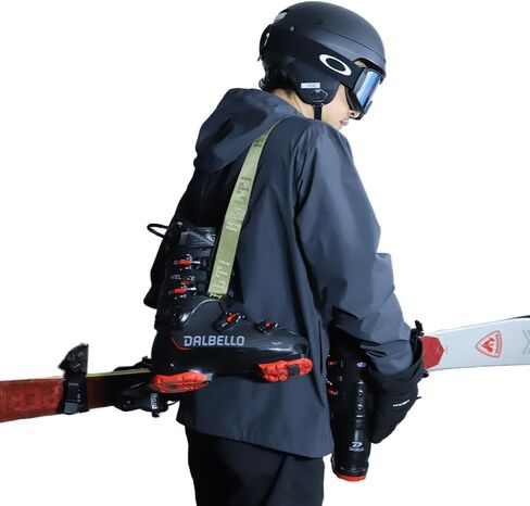 Kolti Ski Boot Carrier Strap, Snowboard Boot Shoulder Sling Tote Leash Also for Ice Skates, Winter Sport Equipment Accessory for Bag, Kit & Gear Pack in Kuwait
