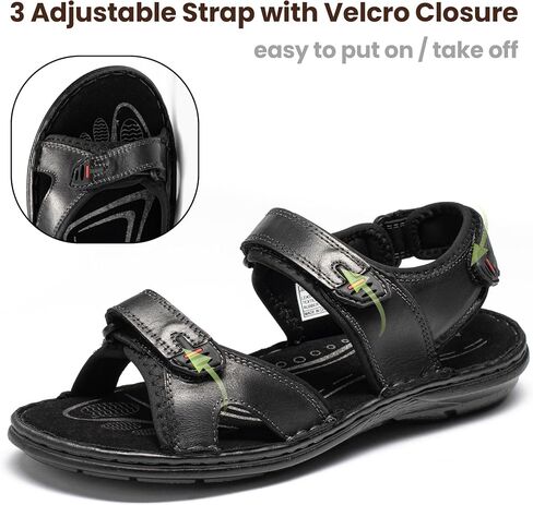ArcBrothers Men's Sandals Hiking Athletic Sandals Non-slip Water Sandals Comfortable Sport Sandals Open Toe Casual Beach Sandals Mens Open Toe Sandals in Kuwait