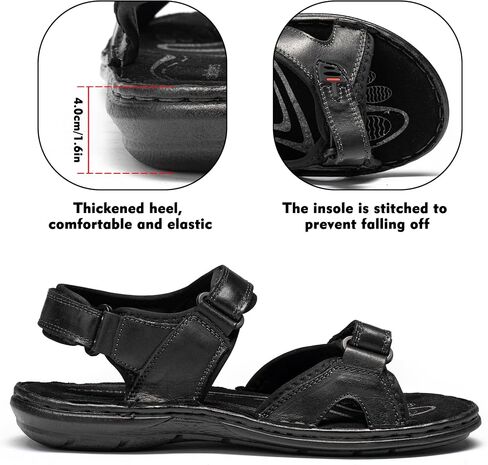 ArcBrothers Men's Sandals Hiking Athletic Sandals Non-slip Water Sandals Comfortable Sport Sandals Open Toe Casual Beach Sandals Mens Open Toe Sandals in Kuwait