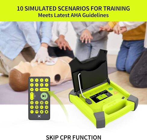 مدرب AED، مجموعة تدريب XFT الاحترافية AED جهاز تدريب CPR، جهاز محاكاة مزيل الرجفان الخارجي التلقائي، للمبتدئين في الإسعافات الأولية (XFT-120G) in Kuwait