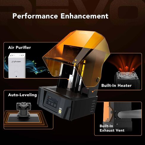طابعة Phrozen Sonic Mighty 12K LCD الراتنج ثلاثية الأبعاد، شاشة LCD أحادية اللون/أحادية، نماذج مطبوعة ثلاثية الأبعاد بكميات كبيرة بدقة فائقة 12K، حجم طباعة L21.8 x W12.3 x H23.5 in Kuwait