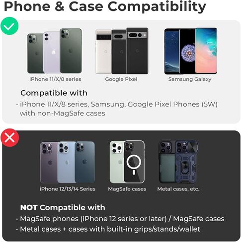 iOttie iTap 3 Magnetic Air Vent Car Mount Phone Holder with Magnetic Ring Adapter. Compatible with MagSafe, iPhone, and Android Smartphones in Kuwait