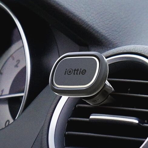 iOttie iTap 3 Magnetic Air Vent Car Mount Phone Holder with Magnetic Ring Adapter. Compatible with MagSafe, iPhone, and Android Smartphones in Kuwait