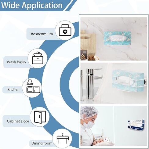 موزع القفازات المغناطيسية يحمل الصناديق، قطعتان من حامل صندوق القفازات المغناطيسي، حامل المناشف الورقية المغناطيسية، حامل صندوق القفازات على الحائط، ورش عمل مكتب ثلاجة المطبخ in Kuwait
