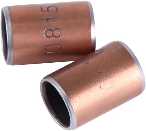 10PCS Sleeve Bearing 6x10x10 mm, 6 mm Bore x 10 mm OD x 10 mm Long, Self-Lubricating Brass Bushing, Plain Bearings Wrapped Oilless Bushings for Transmission Conveyor Systems in Kuwait