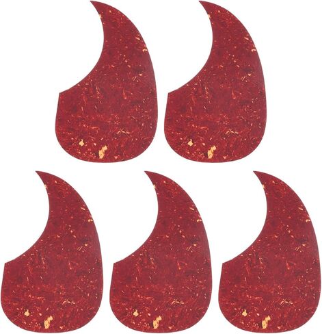 MECCANIXITY 5 Pcs Acoustic Guitar Pickguard Guitar Guard Plate Fit 41 Inch Self Adhesive Right Handed Acoustic-Electric Guitar Parts 99x180mm Water Drop Shape White in Kuwait