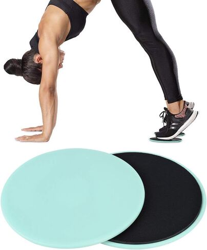 Yosoo 2 Pcs Core Sliders Exercise Sliders Fitness Gliding Disks for Exercise for Abdominal Core Exercise Equipment Home Fitness Equipment in Saudi Arabia