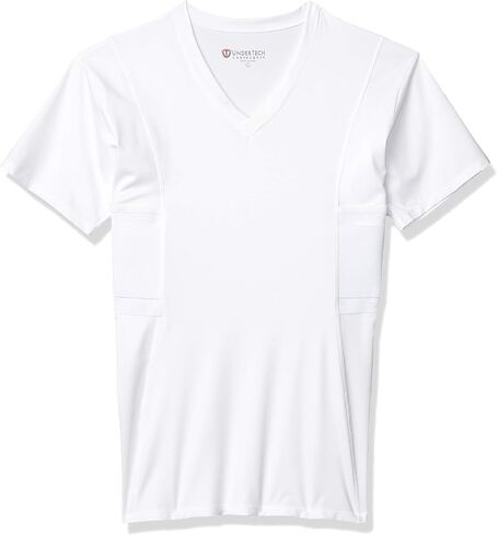 Mens Concealment V-Neck Compression Shirt, Black, Size: XXLarge in Kuwait