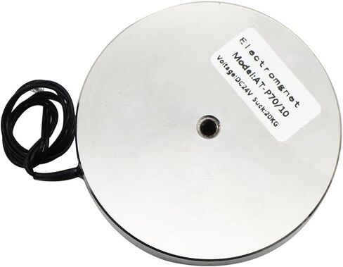 Holding Sucker Round Electromagnet Suction Solenoid Lifting Cylinder Electric Magnet, 25 x 11mm-DC24V 50N 11LB/5Kg in Kuwait