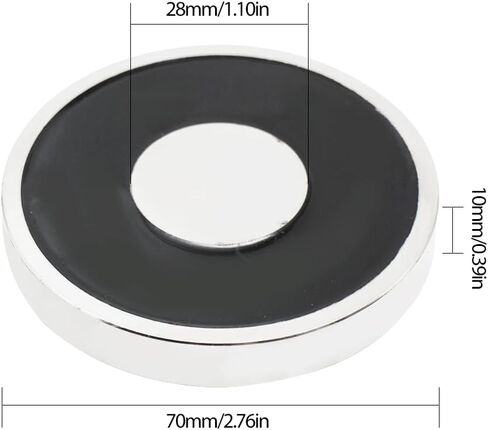 Holding Sucker Round Electromagnet Suction Solenoid Lifting Cylinder Electric Magnet, 25 x 11mm-DC24V 50N 11LB/5Kg in Kuwait