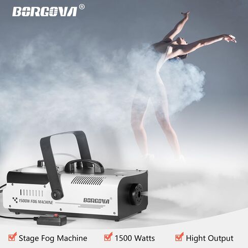Fog Machine 700W with 8 LED Par Lights, Wireless Remote, and Auto Mode - Ideal for Parties, Halloween, and Stage Effects in Kuwait