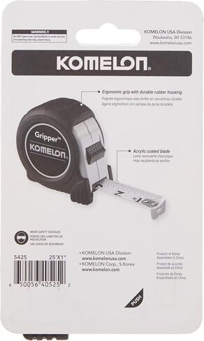 Komelon 5430 Gripper Acrylic Coated Steel Blade 30-Foot by 1-Inch, Black in Kuwait