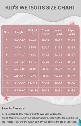 XUKER Kids Wetsuit for Boys Girls Toddlers 3mm Thermal Full Length Back Zip Wetsuit in Kuwait