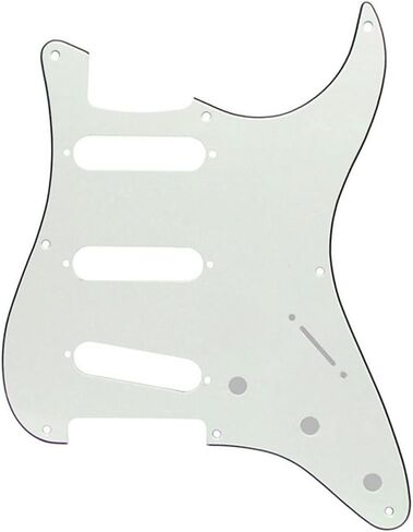 RPZILO 8 فتحات Strat Pickguard لوحة خدش ذات طراز عتيق اختر Gurad مع لوحة خدش لولبية لـ Strat/Stratocaster Black Pearl in Kuwait