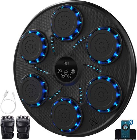 Enhanced Music Boxing Machine with Boxing Gloves, Bluetooth Boxing Machine Wall Mounted, Exciting Home Boxing Music Training for Adults and Kids in Kuwait