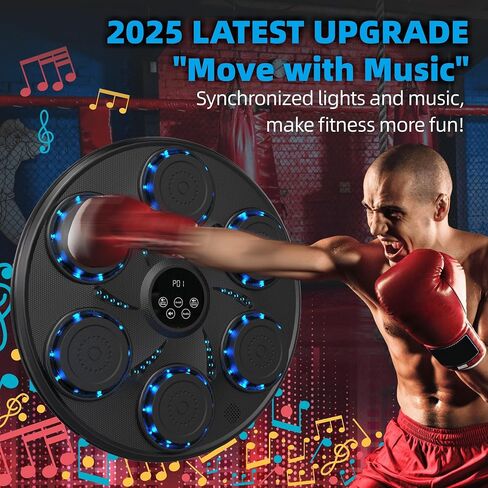 Enhanced Music Boxing Machine with Boxing Gloves, Bluetooth Boxing Machine Wall Mounted, Exciting Home Boxing Music Training for Adults and Kids in Kuwait