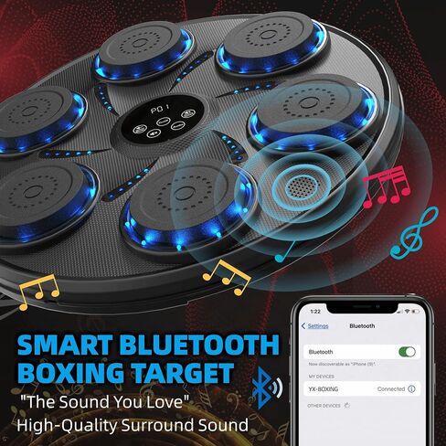 Enhanced Music Boxing Machine with Boxing Gloves, Bluetooth Boxing Machine Wall Mounted, Exciting Home Boxing Music Training for Adults and Kids in Kuwait