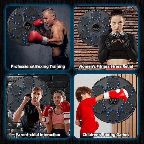 Enhanced Music Boxing Machine with Boxing Gloves, Bluetooth Boxing Machine Wall Mounted, Exciting Home Boxing Music Training for Adults and Kids in Kuwait