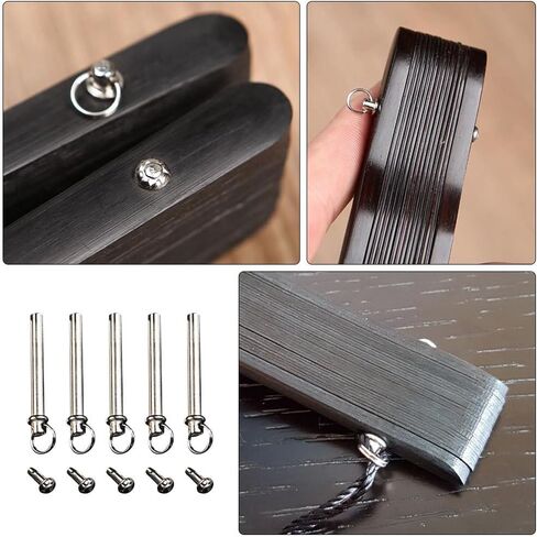 Luxshiny Folding Hand Fan Axle Rivet Nail and Nut Repair Kit 5 Sets Handheld Fans Solid Shaft Replacement Fastener for DIY Handmade Bamboo Paper Dried Flower Fan 2CM in Saudi Arabia