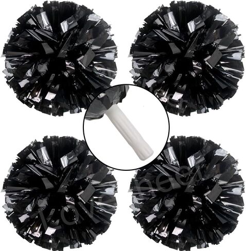 4 قطع من كرات بوم المعدنية للتشجيع من Lovecheer مع مقبض رياضي لتشجيع بوم بومس وأرواح الفريق وكرة السلة وحفلات المدرسة والرقص in Kuwait