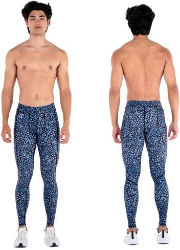 Kapow Meggings Performance Leggings with Pockets & Pad - Padded Mens Compression Leggings with Enhanced Comfort (Pad Taipan, M) in Kuwait