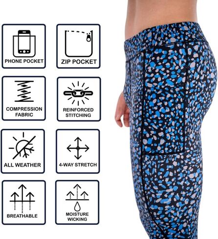 Kapow Meggings Performance Leggings with Pockets & Pad - Padded Mens Compression Leggings with Enhanced Comfort (Pad Taipan, M) in Kuwait