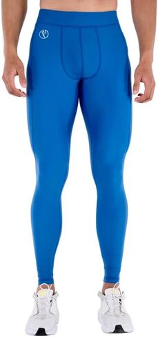 Kapow Meggings Performance Leggings with Pockets & Pad - Padded Mens Compression Leggings with Enhanced Comfort (Pad Taipan, M) in Kuwait