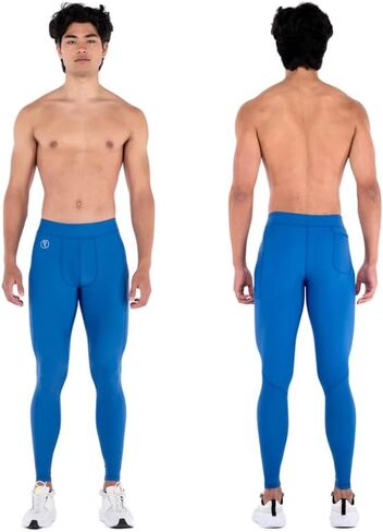Kapow Meggings Performance Leggings with Pockets & Pad - Padded Mens Compression Leggings with Enhanced Comfort (Pad Taipan, M) in Kuwait