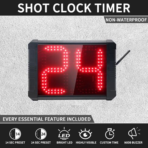 LED Shot Clock Programmable 14/24/30 Seconds Countdown for Basketball Game (GO2D-8R) in Kuwait