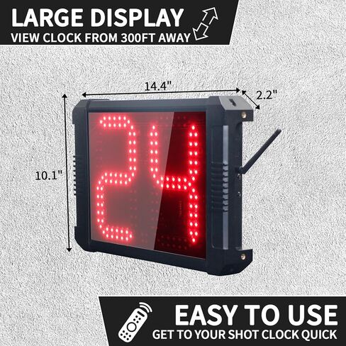 LED Shot Clock Programmable 14/24/30 Seconds Countdown for Basketball Game (GO2D-8R) in Kuwait