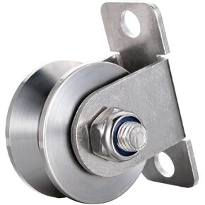 بكرة كابل 48 مم مثبت على الحائط، محامل بالداخل، بكرة حبل من الفولاذ المقاوم للصدأ على شكل حرف V لنظام البكرة، بوابة منزلقة قطعة واحدة in Kuwait