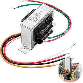 24 فولت 40VA محول التحكم ، الابتدائي 120 ، 208 ، 240 فولت الثانوية 24V ، HVAC محول فرن Multi Tap (4 حزم)