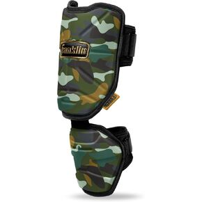 Franklin Sports Baseball Elbow Guard - PRT Series Adult Baseball + Softball Elbow Shield for Batting - Protective Elbow + Forearm Pad - Right + Left Hand Hitters - Black/Gold - One Size - Adult in Kuwait
