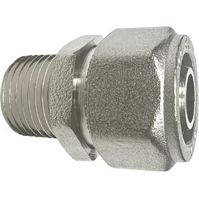 1/2 تجهيزات خط الضاغط Maxline M8001 تركيب مستقيم للأنابيب 1/2 بوصة مع 3/8 بوصة من الذكور NPT (2pcs)