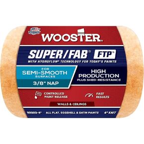 فرشاة Wooster RR923-14 بوصة غطاء دوار Super Fab FTP، قيلولة 3/8 بوصة